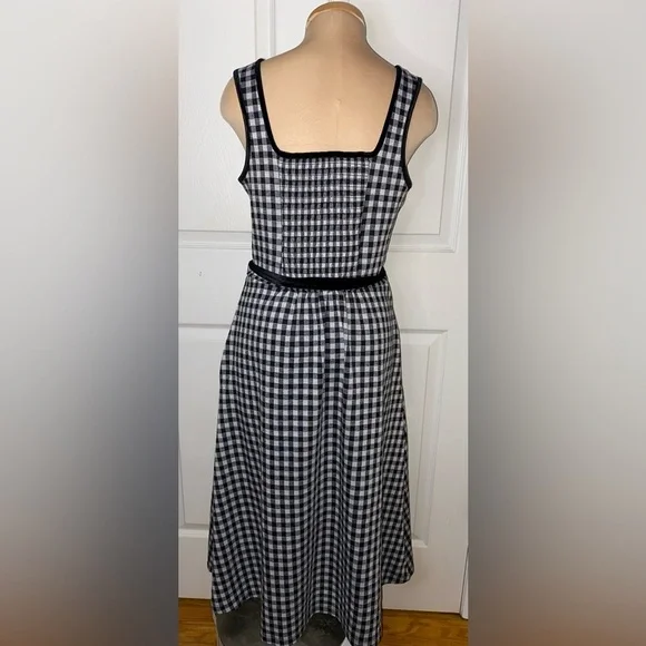 Draper James RSVP Gingham Dress Medium Sleeveless, Southern Charm Check Print - Picture 7 of 10
